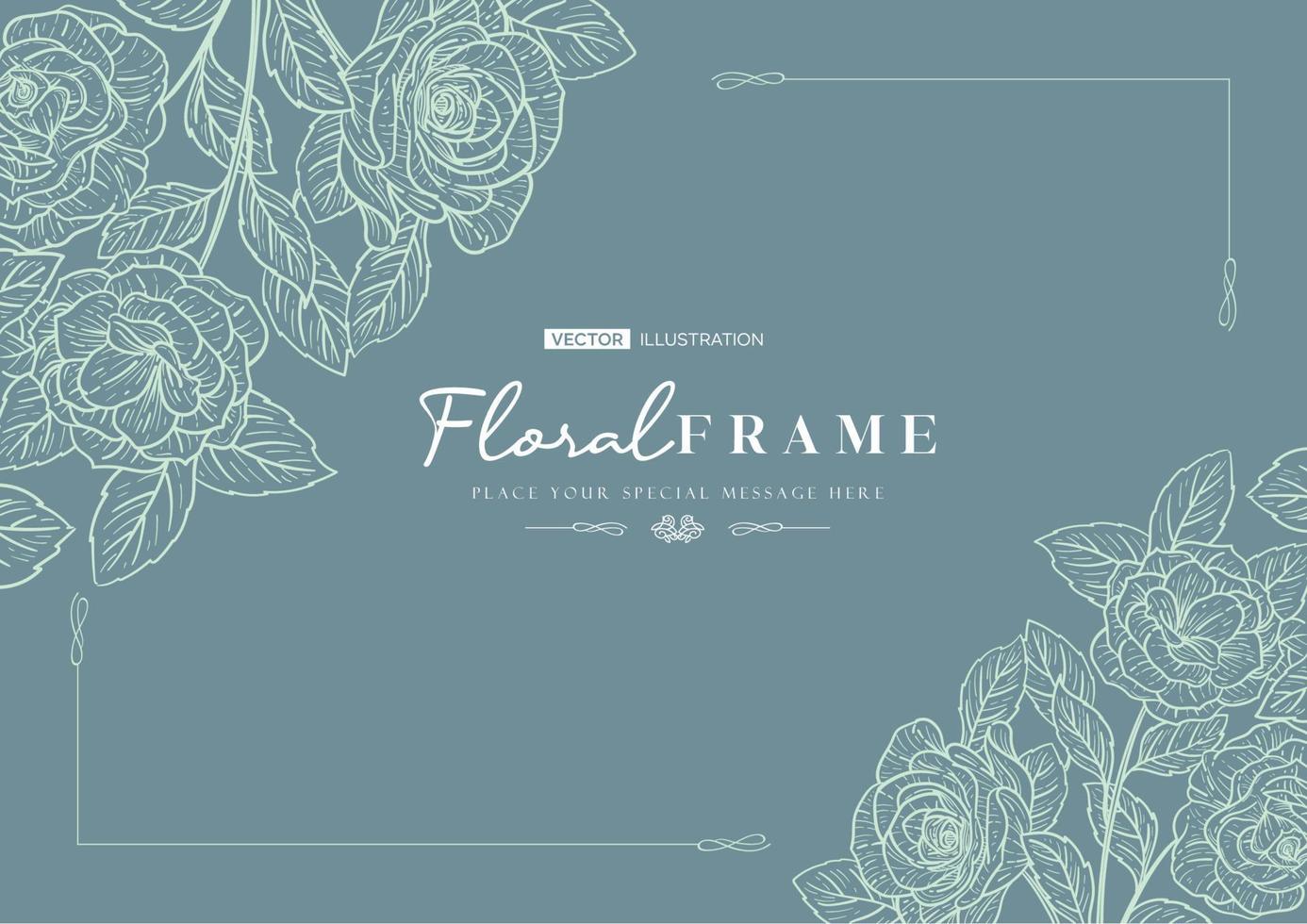 Floral background with beautiful flower vector