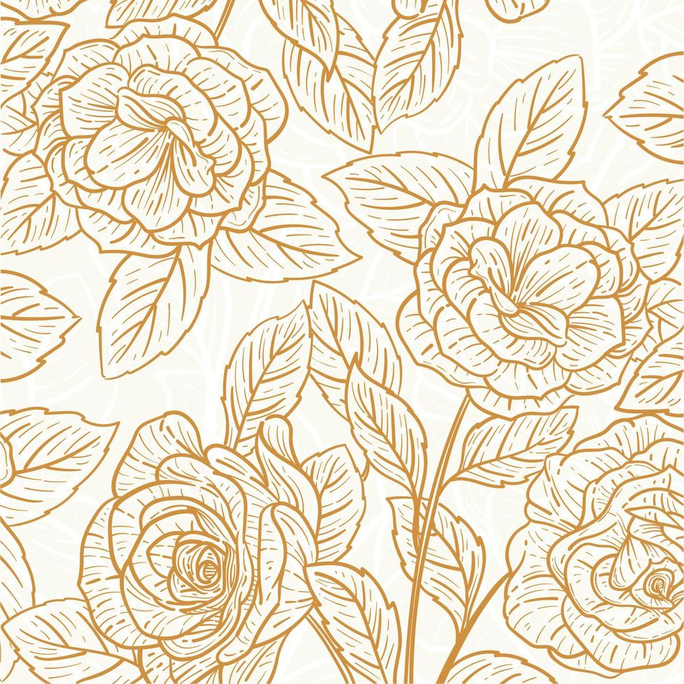 fondo floral con hermosa flor vector