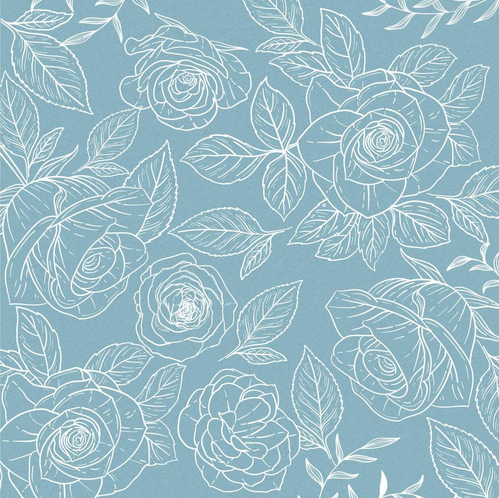 fondo floral con hermosa flor vector