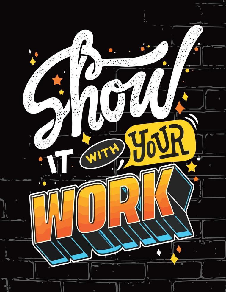 Show it with your work vector