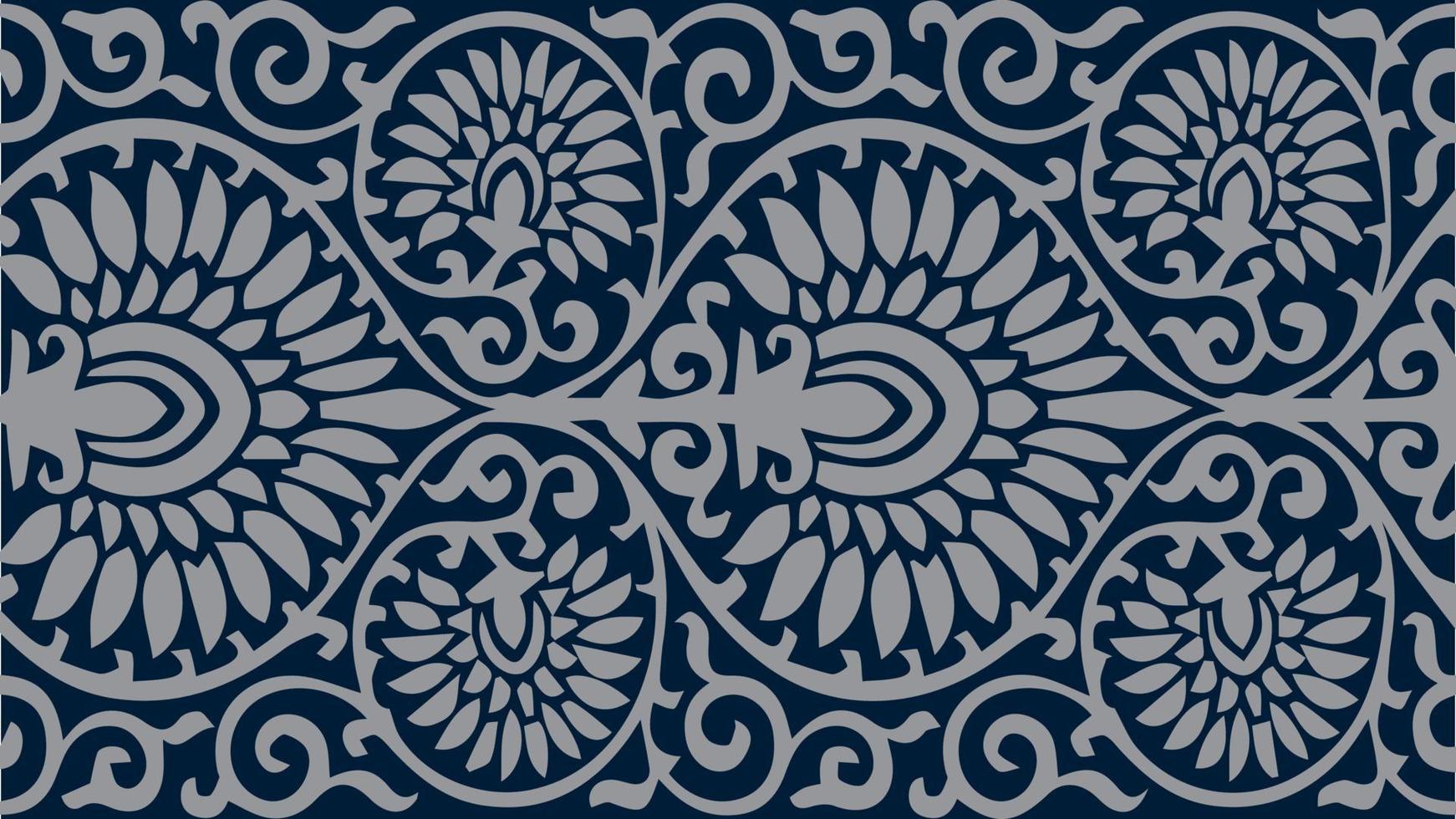 Amazing Pattern Design with Blue Background vector