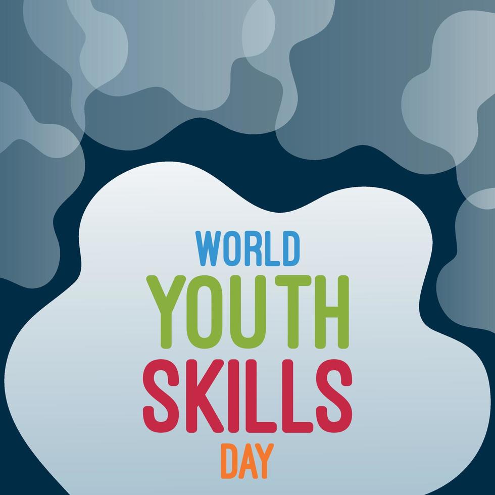 World Youth Skills Day Vector Illustration
