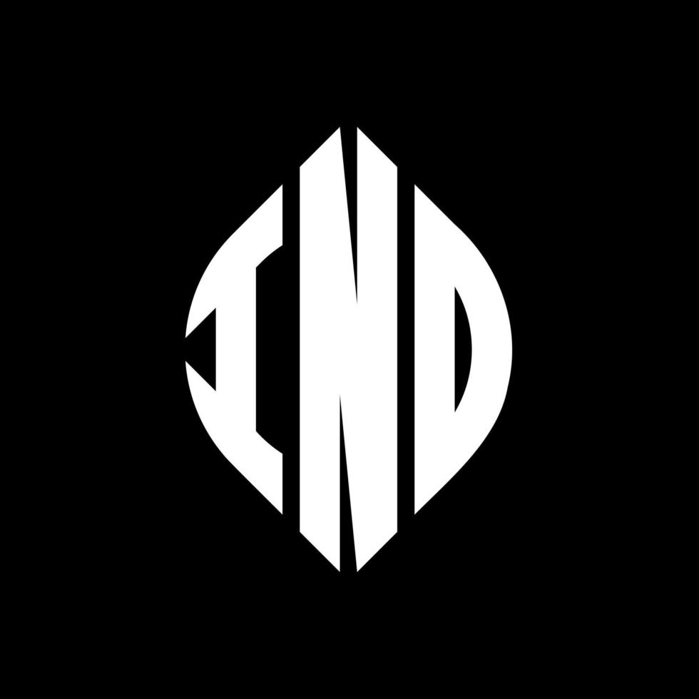 INO circle letter logo design with circle and ellipse shape. INO ellipse letters with typographic style. The three initials form a circle logo. INO Circle Emblem Abstract Monogram Letter Mark Vector. vector