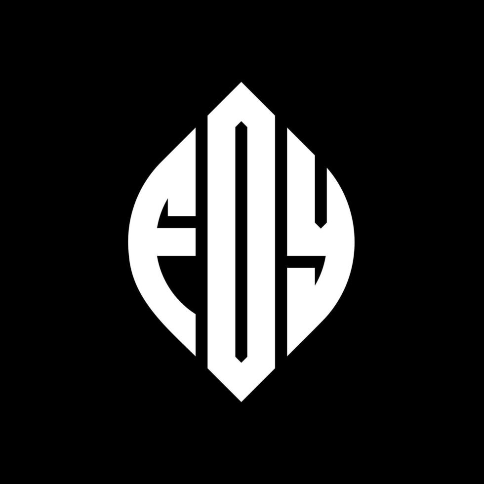 FDV circle letter logo design with circle and ellipse shape. FDV ellipse letters with typographic style. The three initials form a circle logo. FDV Circle Emblem Abstract Monogram Letter Mark Vector. vector
