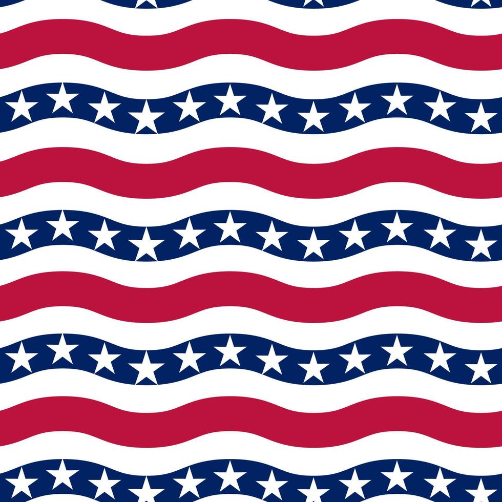 American stars and stripes seamless pattern Vector Image