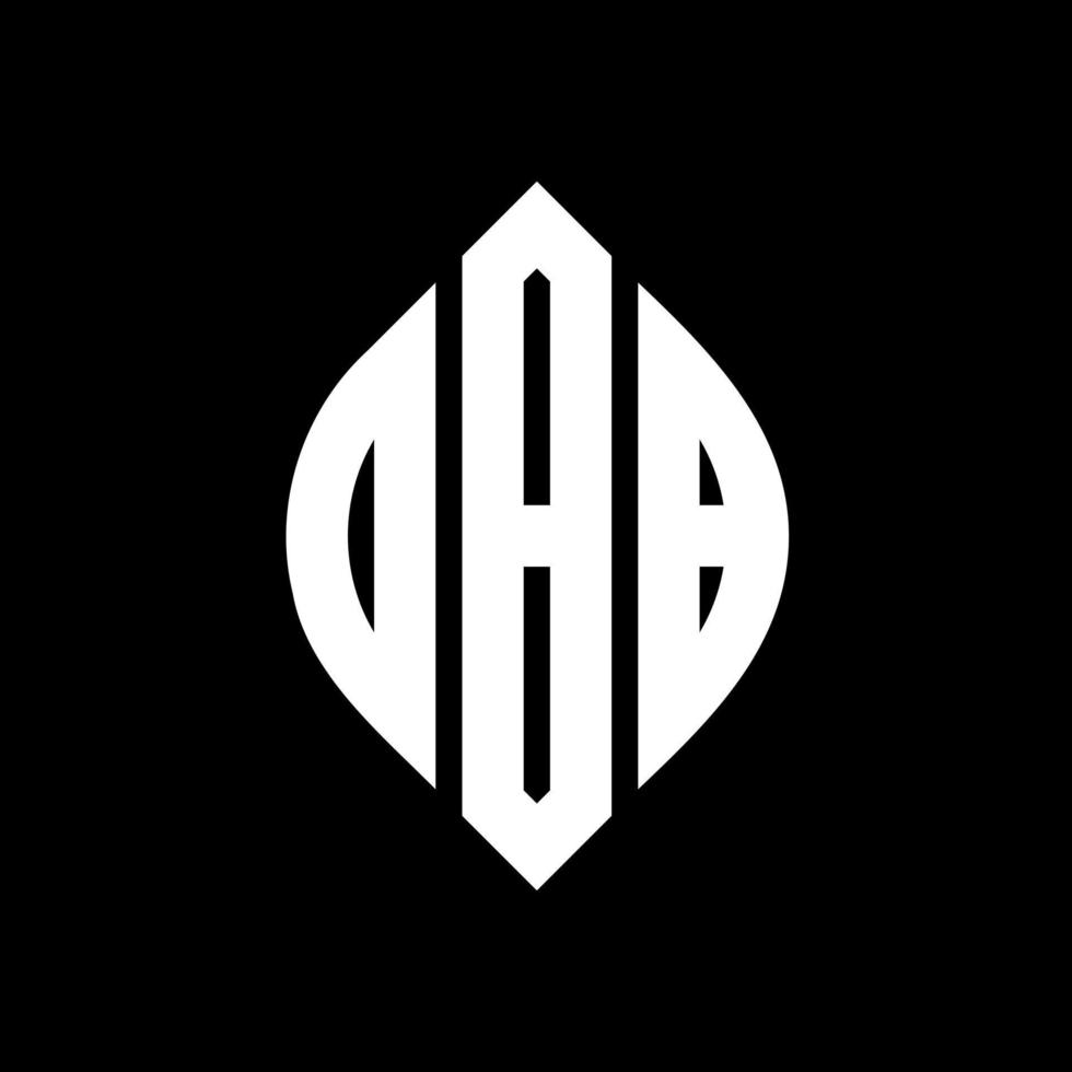 DBB circle letter logo design with circle and ellipse shape. DBB ellipse letters with typographic style. The three initials form a circle logo. DBB Circle Emblem Abstract Monogram Letter Mark Vector. vector
