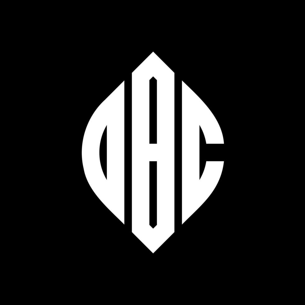 DBC circle letter logo design with circle and ellipse shape. DBC ellipse letters with typographic style. The three initials form a circle logo. DBC Circle Emblem Abstract Monogram Letter Mark Vector. vector