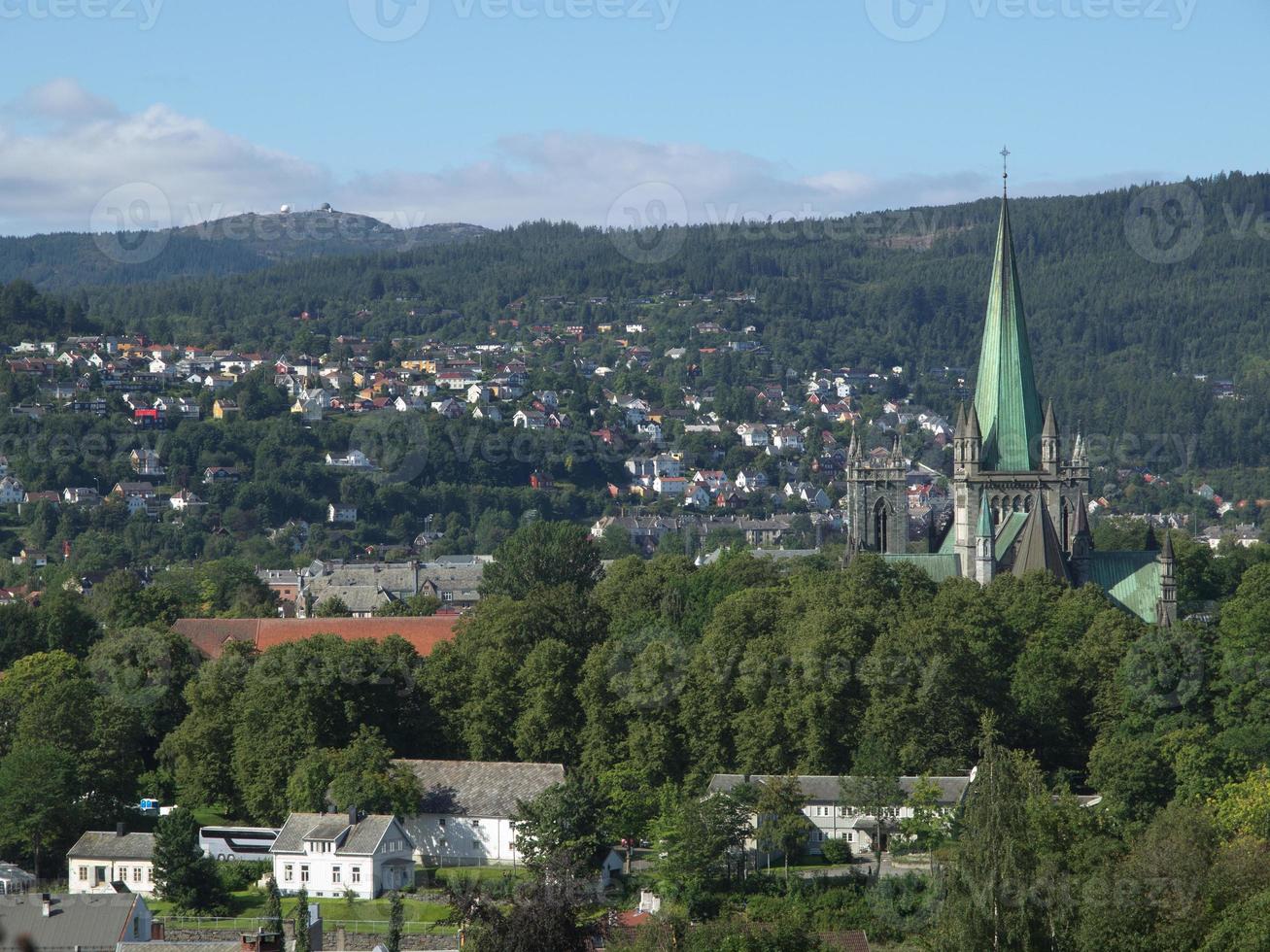 Trondheim city in Norway photo