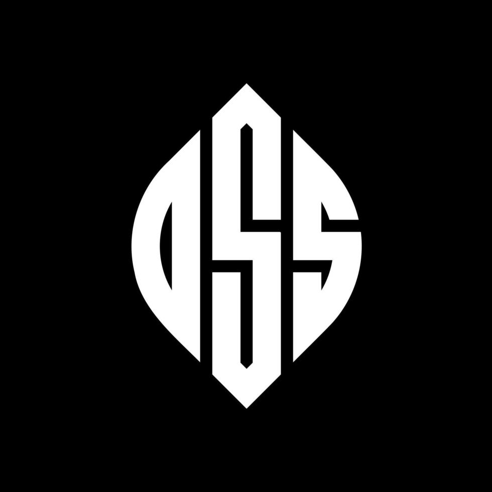 DSS circle letter logo design with circle and ellipse shape. DSS ellipse letters with typographic style. The three initials form a circle logo. DSS Circle Emblem Abstract Monogram Letter Mark Vector. vector