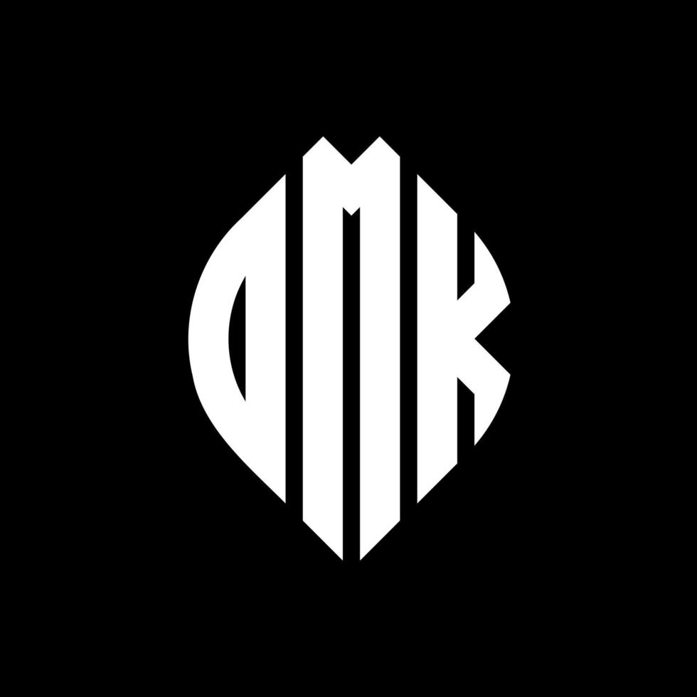 diseño de logotipo de letra de círculo dmk con forma de círculo y elipse. letras elipses dmk con estilo tipográfico. las tres iniciales forman un logo circular. vector de marca de letra de monograma abstracto del emblema del círculo dmk.
