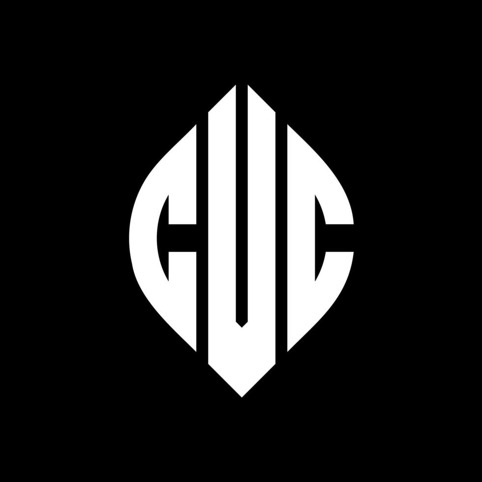 diseño de logotipo de letra de círculo cvc con forma de círculo y elipse. letras de elipse cvc con estilo tipográfico. las tres iniciales forman un logo circular. vector de marca de letra de monograma abstracto del emblema del círculo cvc.