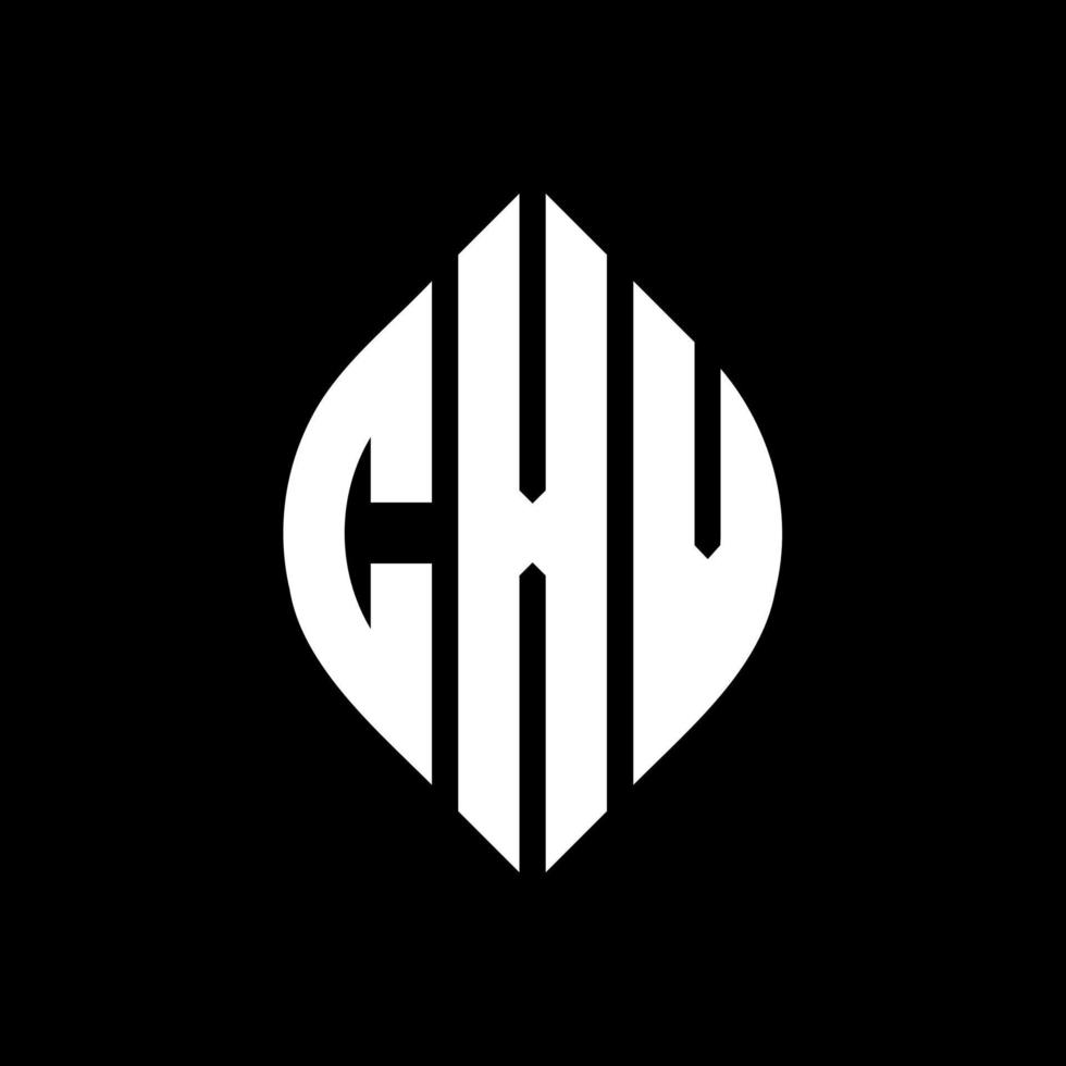 CXV circle letter logo design with circle and ellipse shape. CXV ellipse letters with typographic style. The three initials form a circle logo. CXV Circle Emblem Abstract Monogram Letter Mark Vector. vector