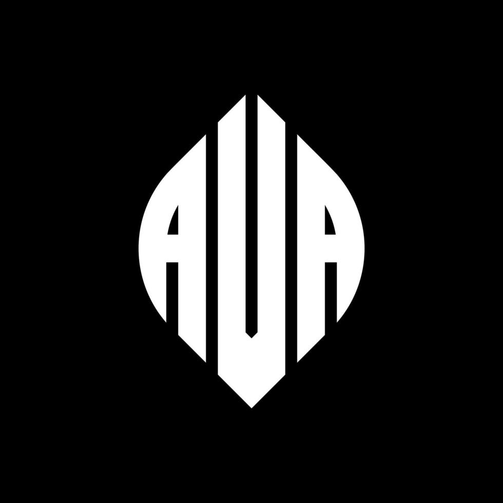 AVA circle letter logo design with circle and ellipse shape. AVA ellipse letters with typographic style. The three initials form a circle logo. AVA Circle Emblem Abstract Monogram Letter Mark Vector. vector