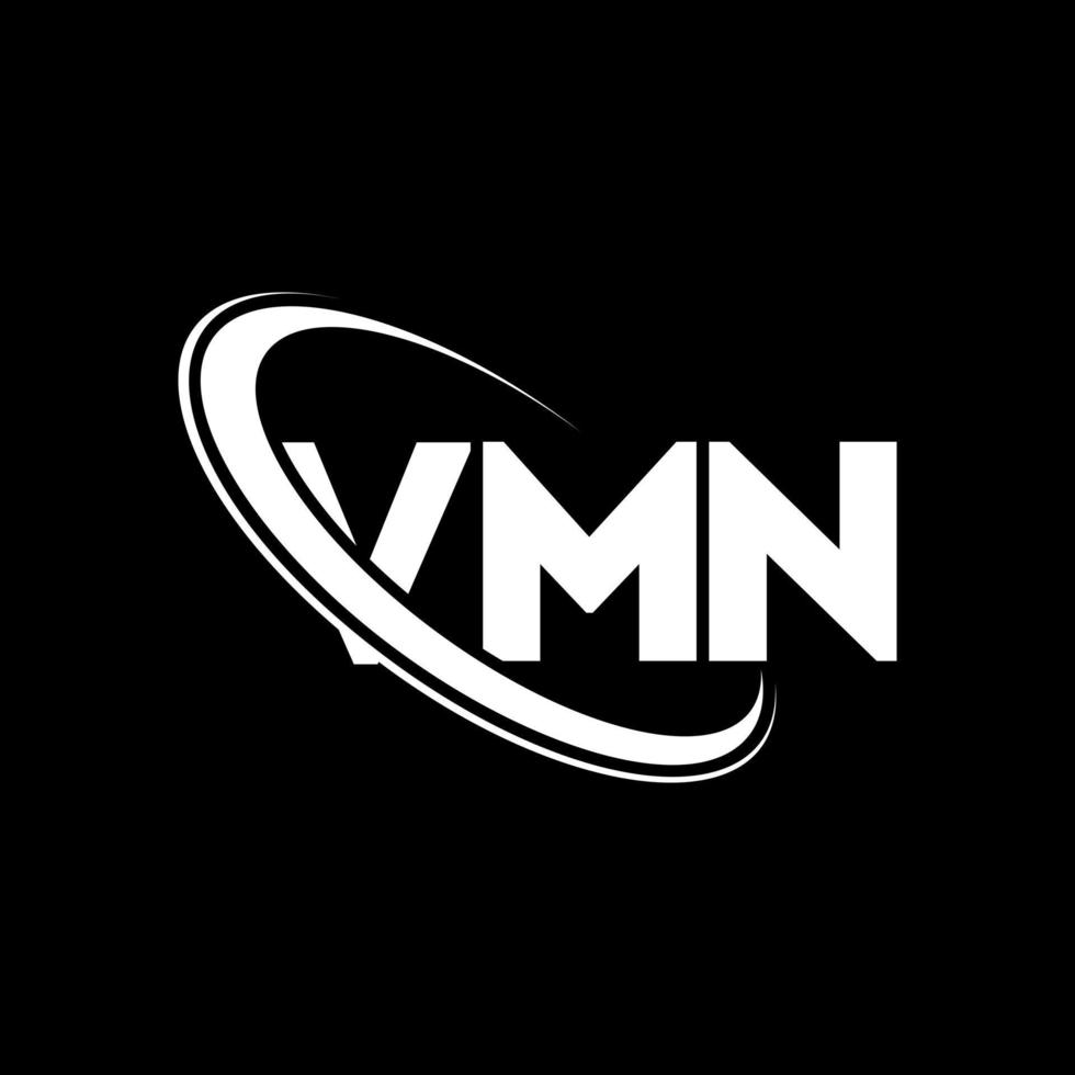 logotipo vmn. letra vmn. diseño del logotipo de la letra vmn. logotipo de vmn de iniciales vinculado con círculo y logotipo de monograma en mayúsculas. tipografía vmn para tecnología, negocios y marca inmobiliaria. vector