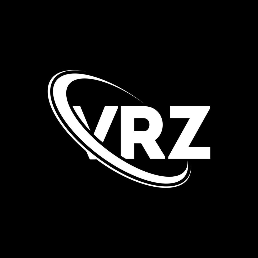 logotipo vrz. letra vz. diseño del logotipo de la letra vrz. Logotipo de iniciales vrz vinculado con círculo y logotipo de monograma en mayúsculas. tipografía vrz para tecnología, negocios y marca inmobiliaria. vector