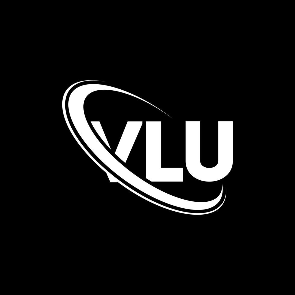 logotipo de vlú. letra vlú. diseño del logotipo de la letra vlu. logotipo de vlu de iniciales vinculado con círculo y logotipo de monograma en mayúsculas. tipografía vlu para tecnología, negocios y marca inmobiliaria. vector