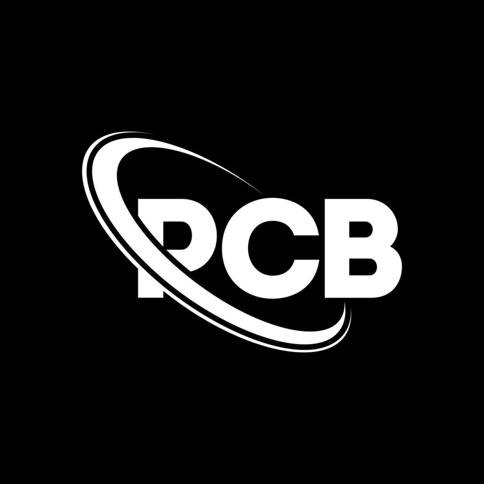 PCB logo. PCB letter. PCB letter logo design. Initials PCB logo linked with circle and uppercase monogram logo. PCB typography for technology, business and real estate brand. vector