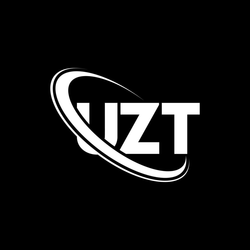 logotipo de uzt. letra uzt. diseño del logotipo de la letra uzt. Logotipo de iniciales uzt vinculado con círculo y logotipo de monograma en mayúsculas. tipografía uzt para tecnología, negocios y marca inmobiliaria. vector