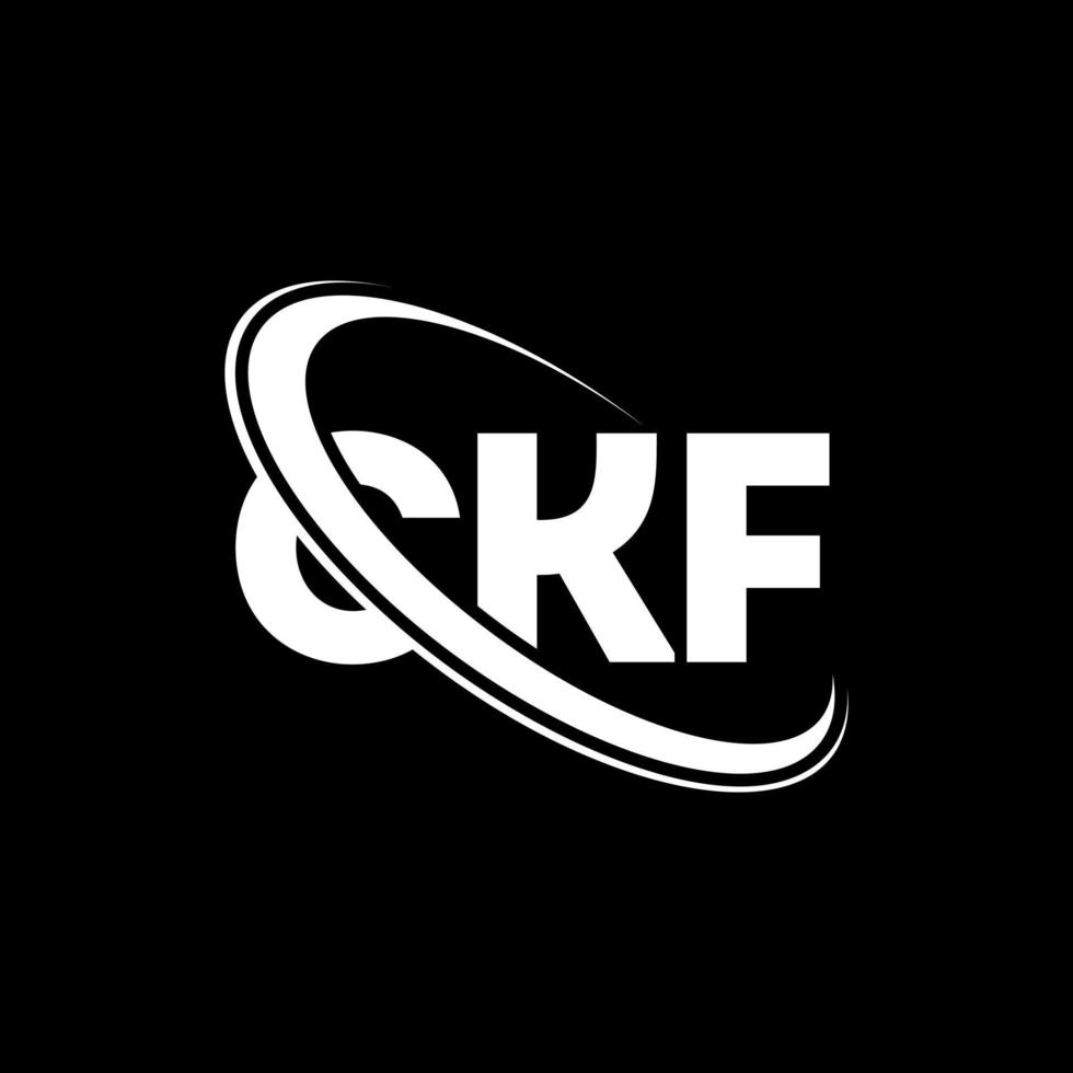logotipo de ckf. letra ckf. diseño del logotipo de la letra ckf