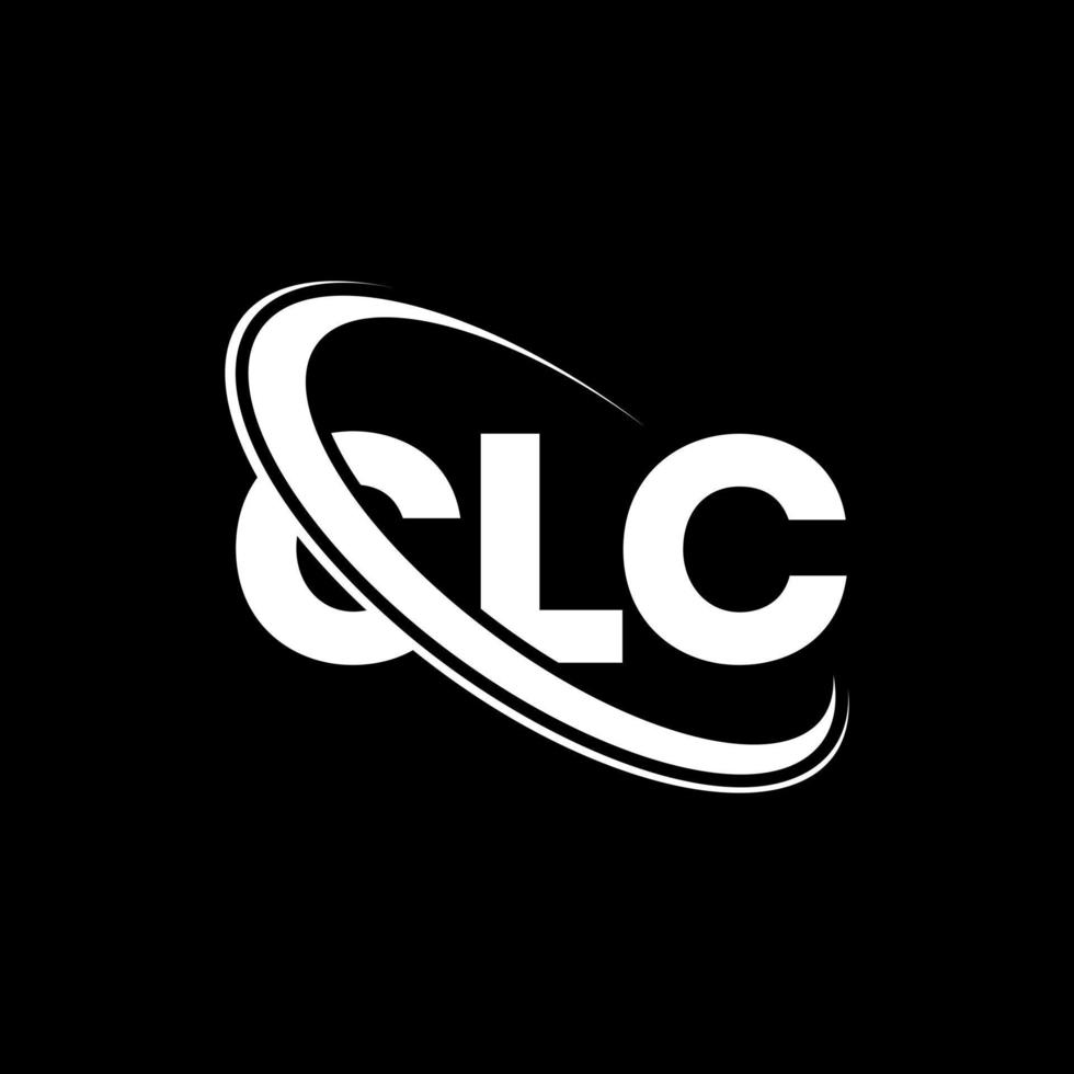 logotipo de cc. carta ccl. diseño del logotipo de la letra clc. logotipo de las iniciales clc vinculado con el círculo y el logotipo del monograma en mayúsculas. tipografía clc para tecnología, negocios y marca inmobiliaria. vector