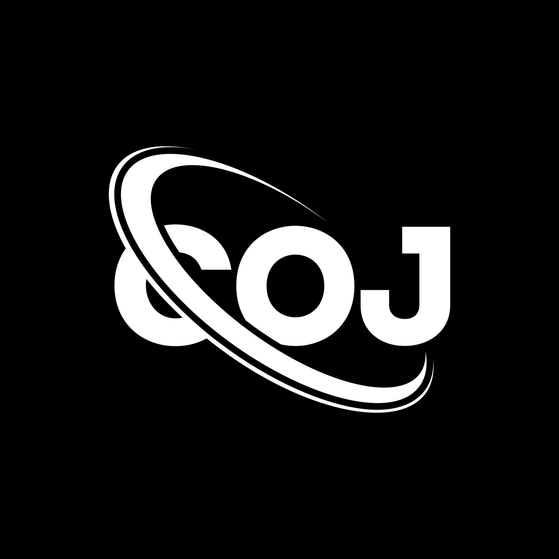 logotipo de coj. letra coj. diseño del logotipo de la letra coj