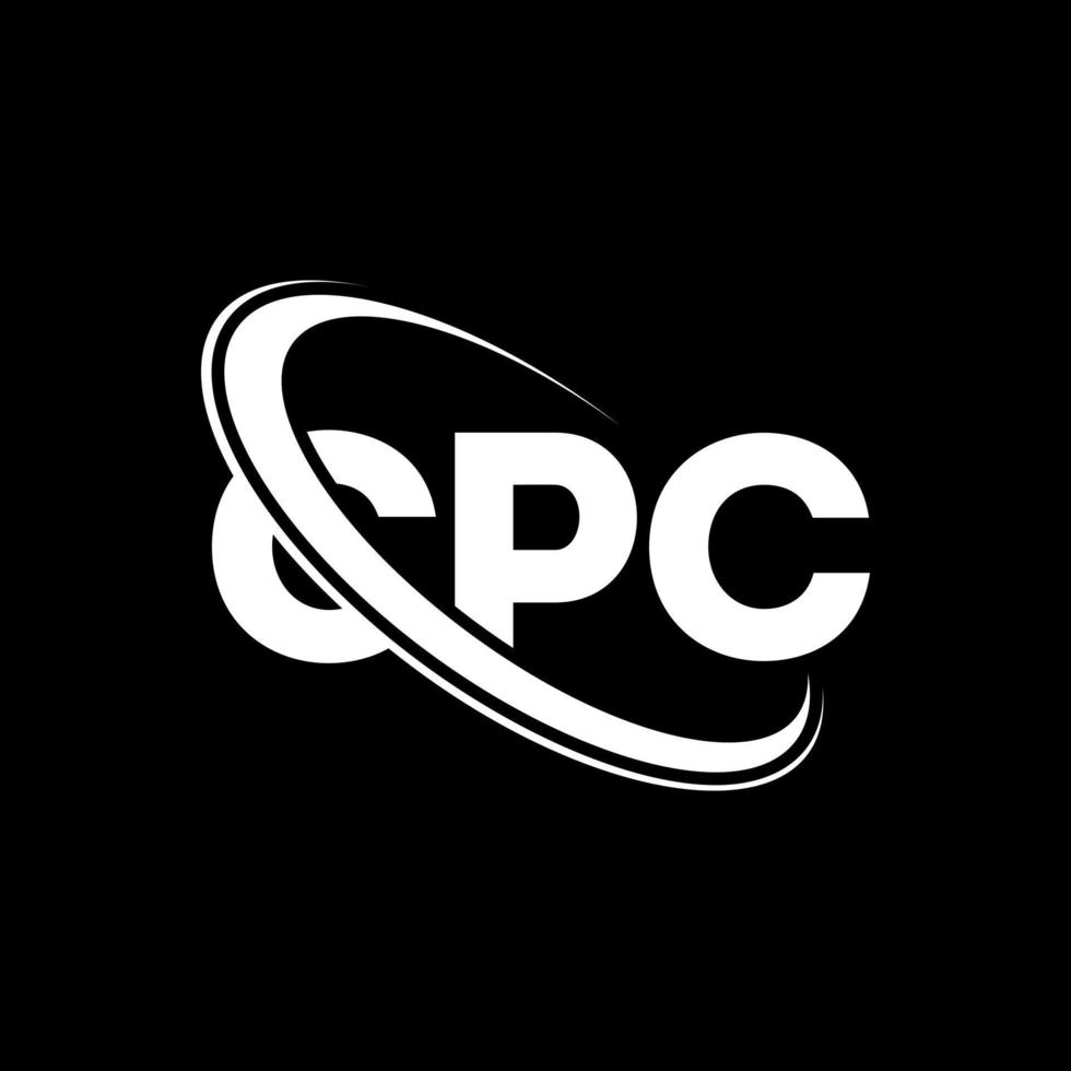 CPC logo. CPC letter. CPC letter logo design. Initials CPC logo linked with circle and uppercase monogram logo. CPC typography for technology, business and real estate brand. vector