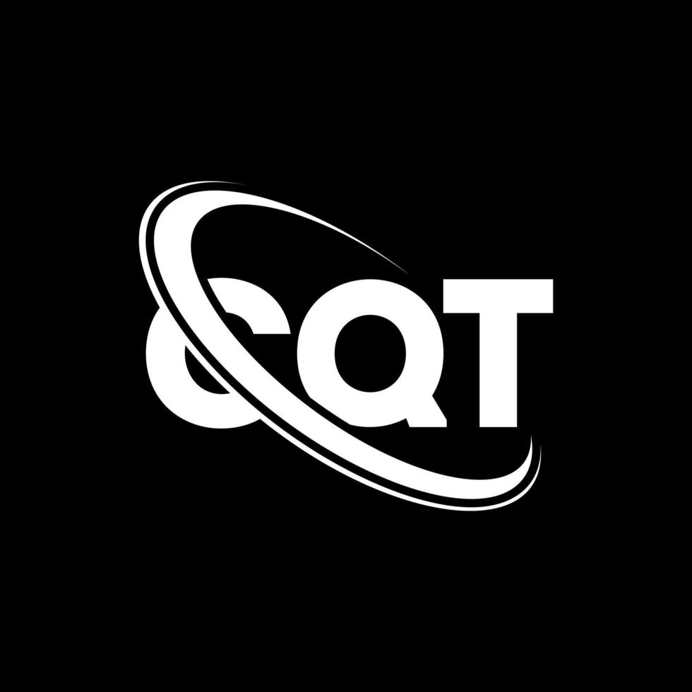 CQT logo. CQT letter. CQT letter logo design. Initials CQT logo linked with circle and uppercase monogram logo. CQT typography for technology, business and real estate brand. vector