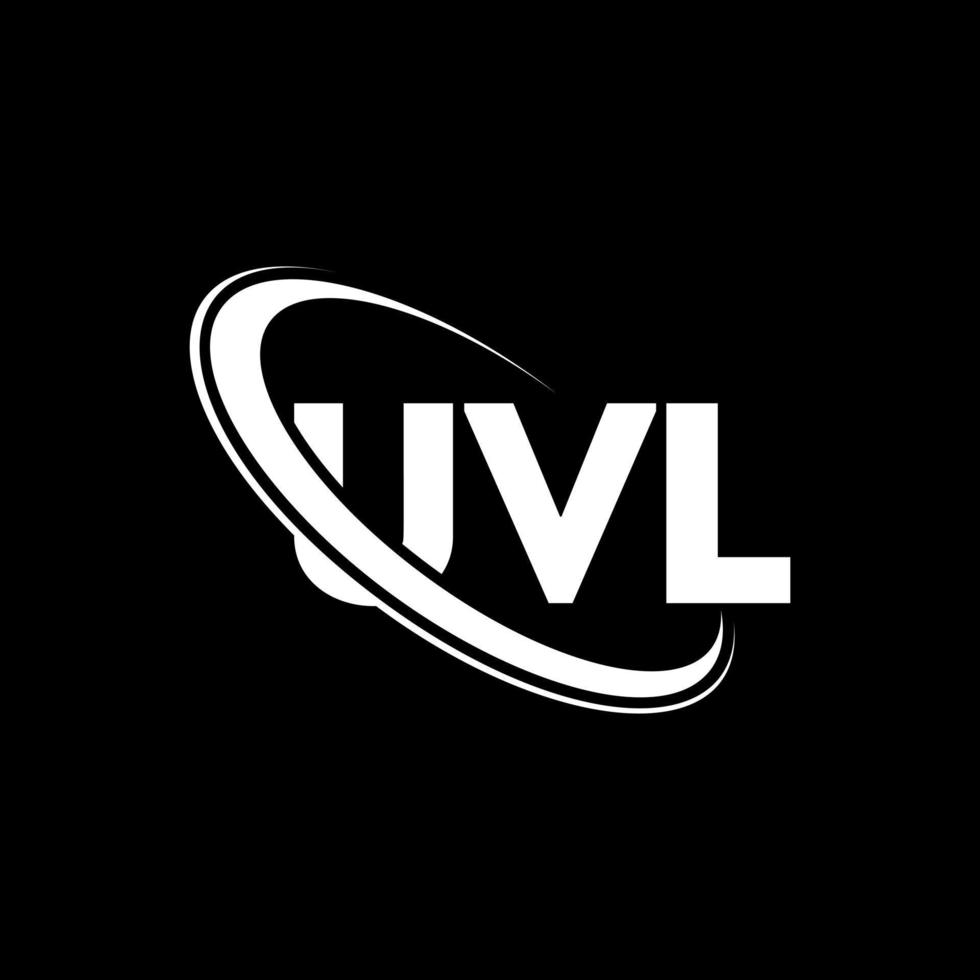 UVL logo. UVL letter. UVL letter logo design. Initials UVL logo linked with circle and uppercase monogram logo. UVL typography for technology, business and real estate brand. vector