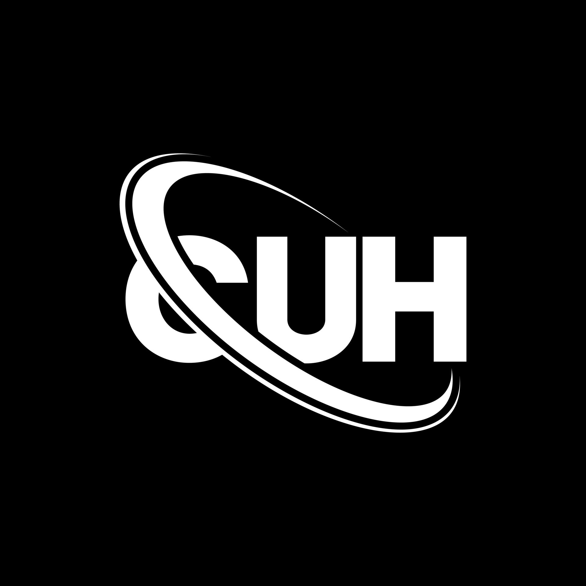 CUH logo. CUH letter. CUH letter logo design. Initials CUH logo linked