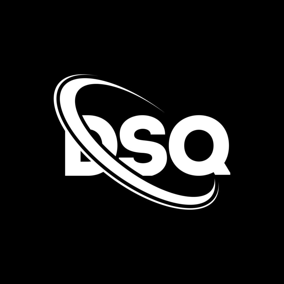 DSQ logo. DSQ letter. DSQ letter logo design. Initials DSQ logo linked