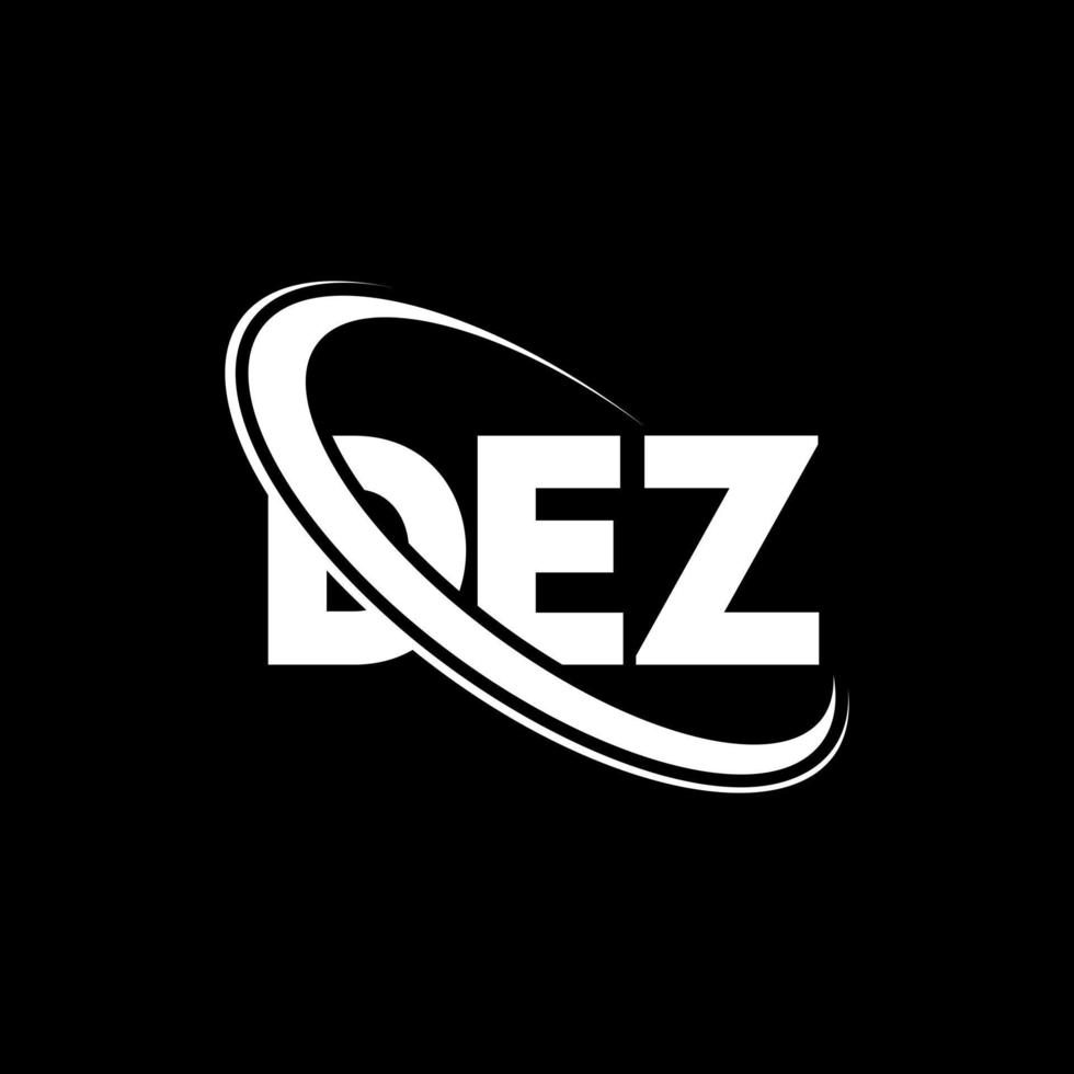 DEZ logo. DEZ letter. DEZ letter logo design. Initials DEZ logo linked with circle and uppercase monogram logo. DEZ typography for technology, business and real estate brand. vector