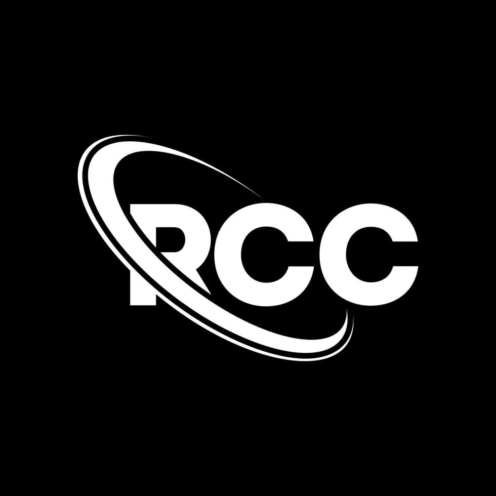 logotipo de RCC. carta rcc. diseño del logotipo de la letra rcc. logotipo de iniciales rcc vinculado con círculo y logotipo de monograma en mayúsculas. tipografía rcc para tecnología, negocios y marca inmobiliaria. vector