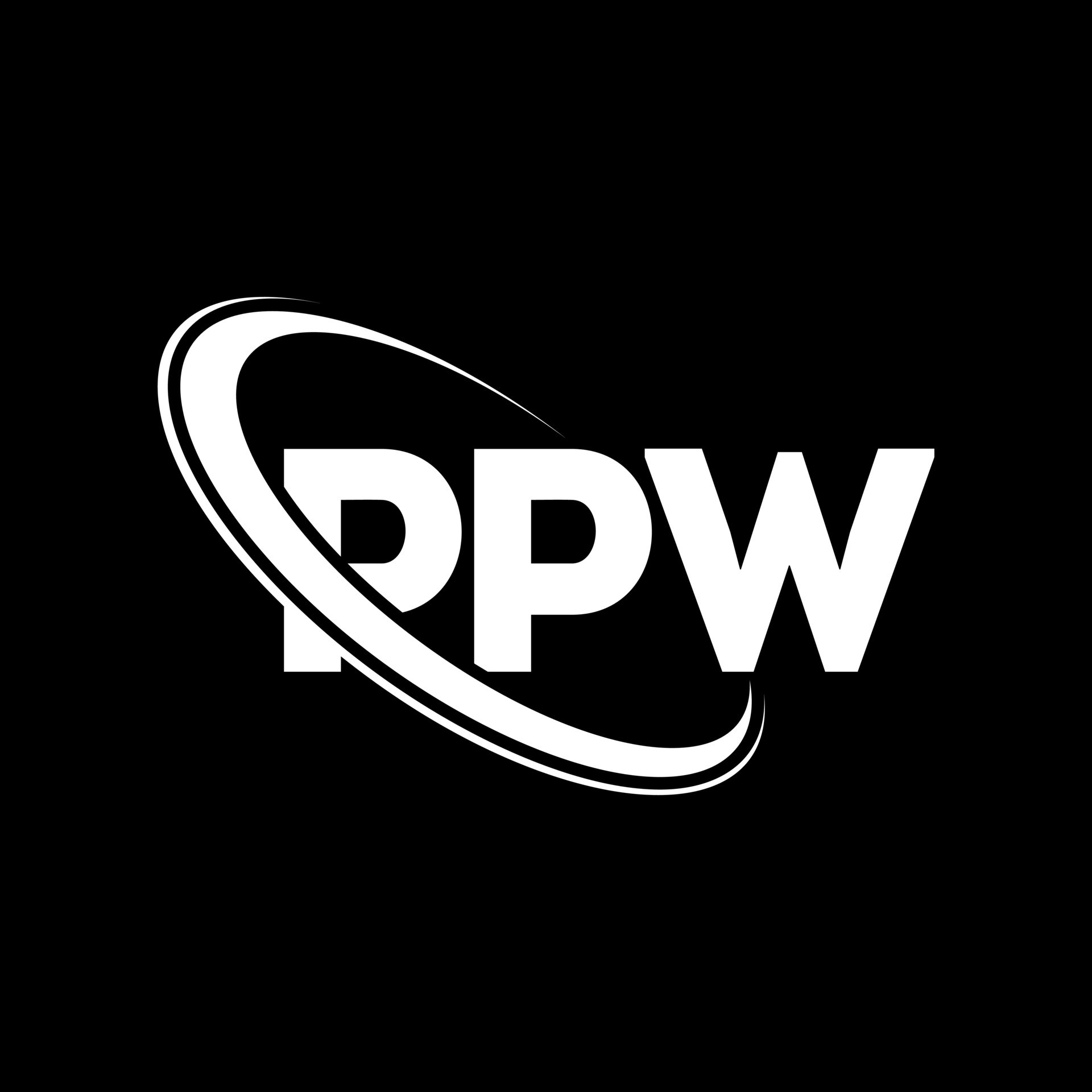 logotipo de ppw letra ppw diseño del logotipo de la letra ppw