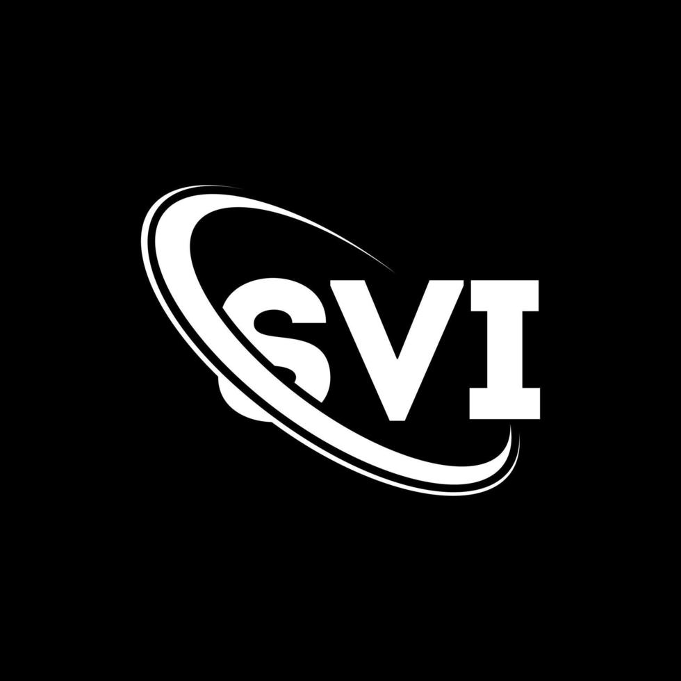 SVI logo. SVI letter. SVI letter logo design. Initials SVI logo linked with circle and uppercase monogram logo. SVI typography for technology, business and real estate brand. vector