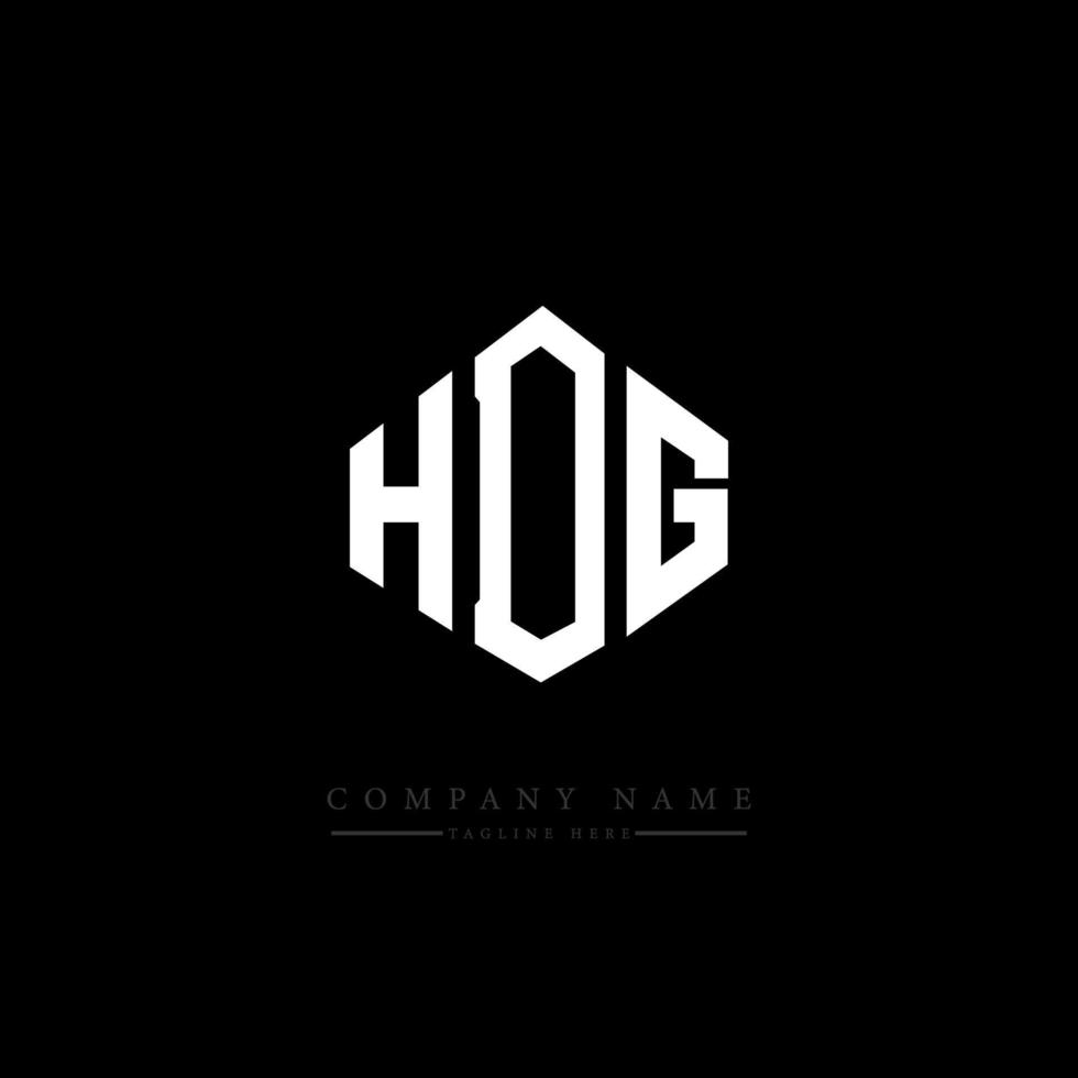 diseño de logotipo de letra hdg con forma de polígono. diseño de logotipo en forma de cubo y polígono hdg. hdg hexágono vector logo plantilla colores blanco y negro. monograma hdg, logotipo comercial e inmobiliario.