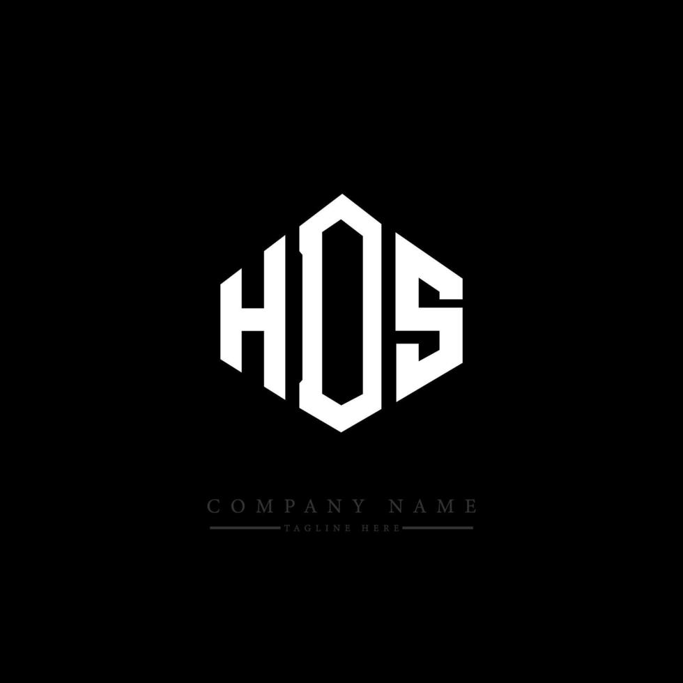 HDS letter logo design with polygon shape. HDS polygon and cube shape logo design. HDS hexagon vector logo template white and black colors. HDS monogram, business and real estate logo.