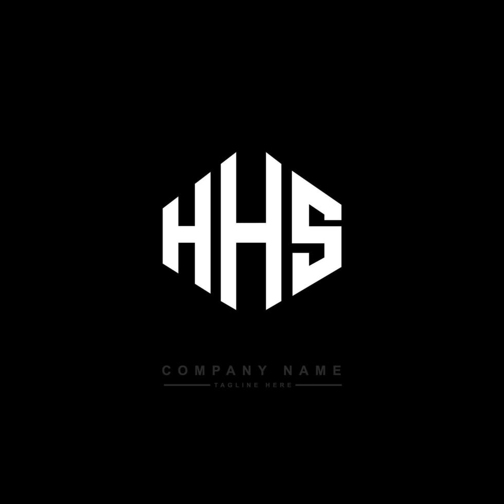 HHS letter logo design with polygon shape. HHS polygon and cube shape logo design. HHS hexagon vector logo template white and black colors. HHS monogram, business and real estate logo.