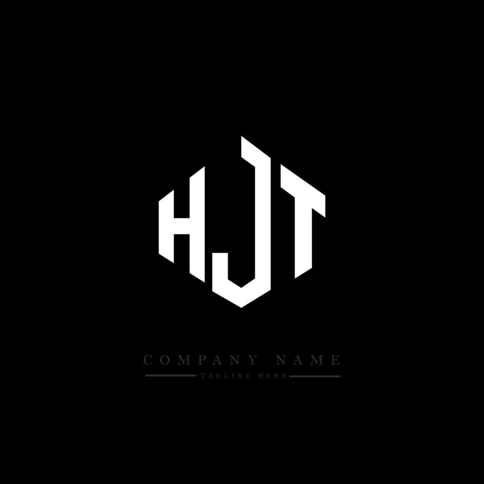 HJT letter logo design with polygon shape. HJT polygon and cube shape logo design. HJT hexagon vector logo template white and black colors. HJT monogram, business and real estate logo.