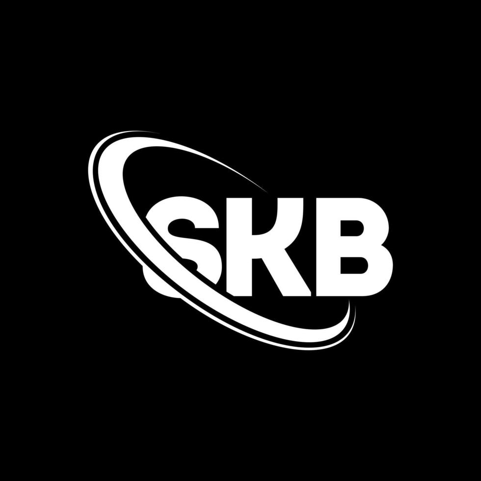 logotipo de skb. letra skb. diseño del logotipo de la letra skb. Logotipo de iniciales skb vinculado con círculo y logotipo de monograma en mayúsculas. tipografía skb para tecnología, negocios y marca inmobiliaria. vector