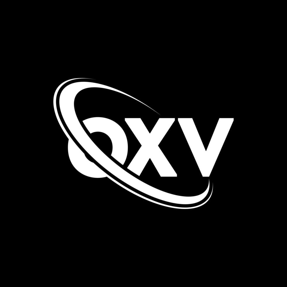 OXV logo. OXV letter. OXV letter logo design. Initials OXV logo linked with circle and uppercase monogram logo. OXV typography for technology, business and real estate brand. vector