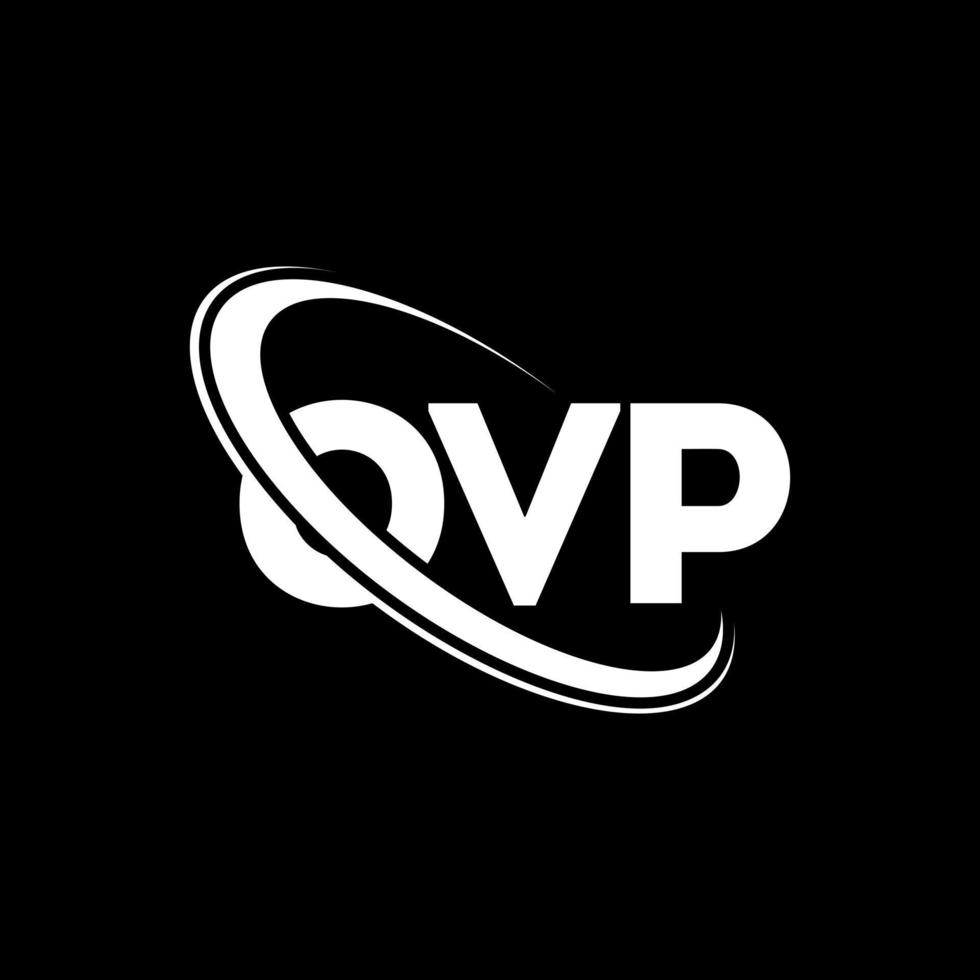 OVP logo. OVP letter. OVP letter logo design. Initials OVP logo linked with circle and uppercase monogram logo. OVP typography for technology, business and real estate brand. vector