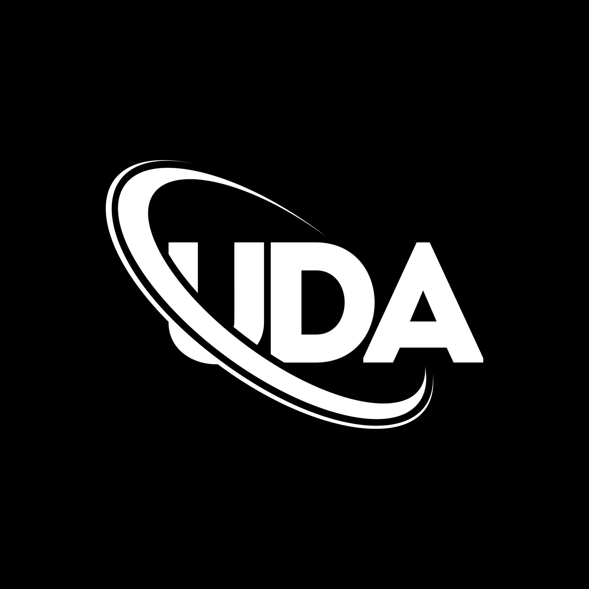 logotipo de la uda. carta uda. diseño del logotipo de la letra uda