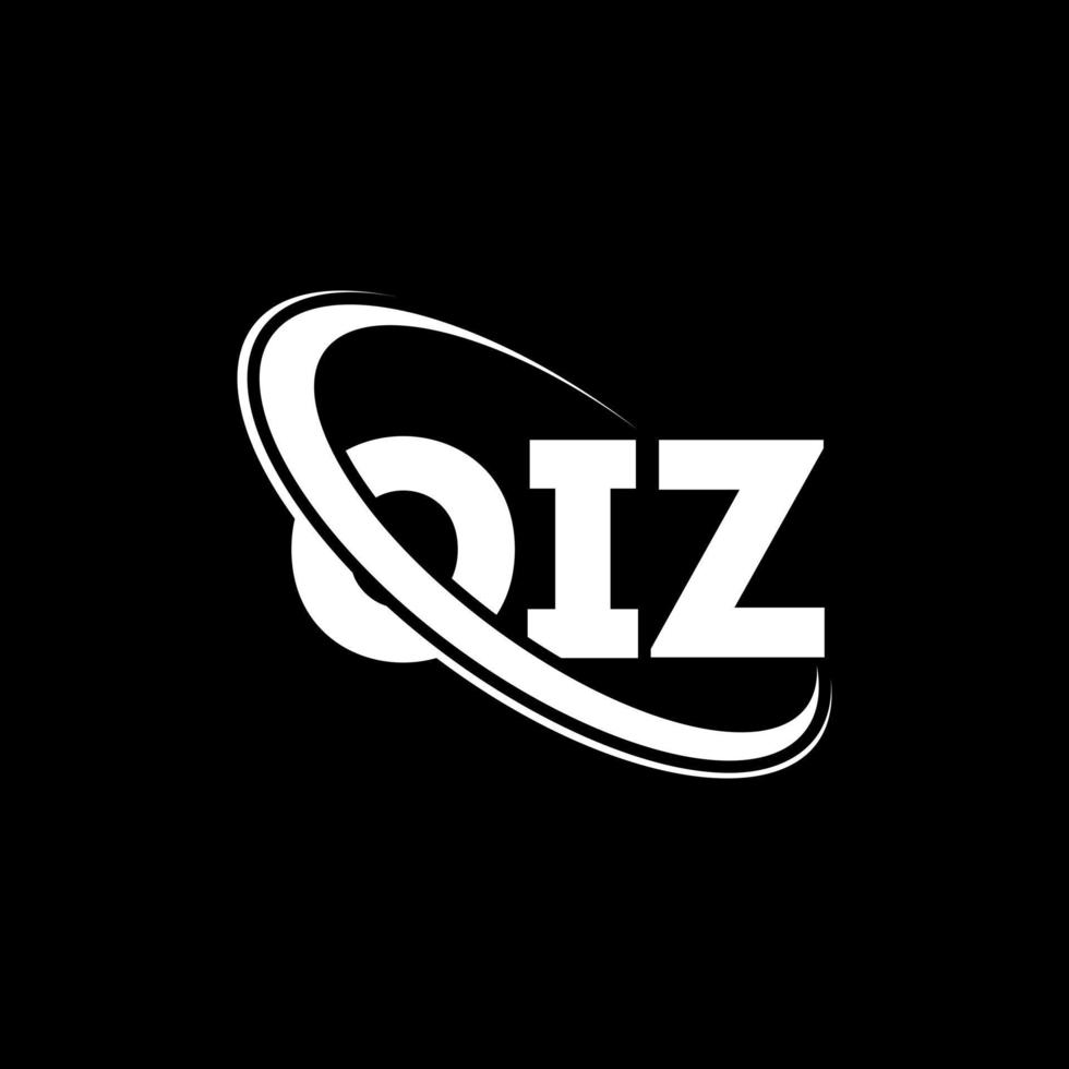 logotipo de oíz. carta de oíz. diseño del logotipo de la letra oiz. Logotipo de iniciales oiz enlazado con círculo y logotipo monograma en mayúsculas. tipografía oiz para tecnología, negocios y marca inmobiliaria. vector