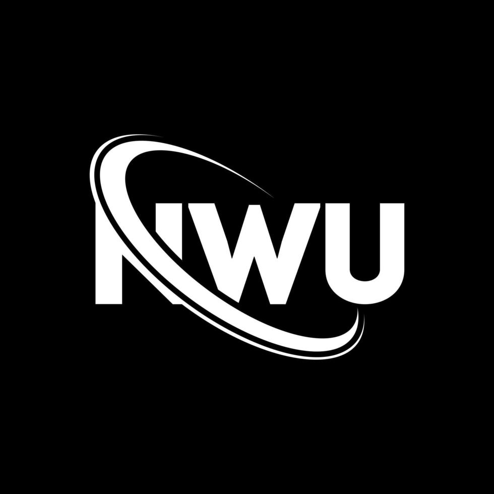 NWU logo. NWU letter. NWU letter logo design. Initials NWU logo linked