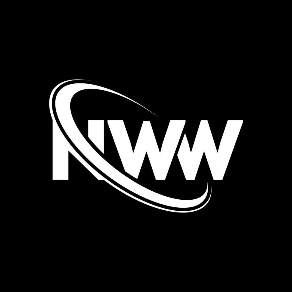 logotipo de nww. letra nww. diseño del logotipo de la letra nww. logotipo de iniciales nww vinculado con círculo y logotipo de monograma en mayúsculas. tipografía nww para tecnología, negocios y marca inmobiliaria. vector