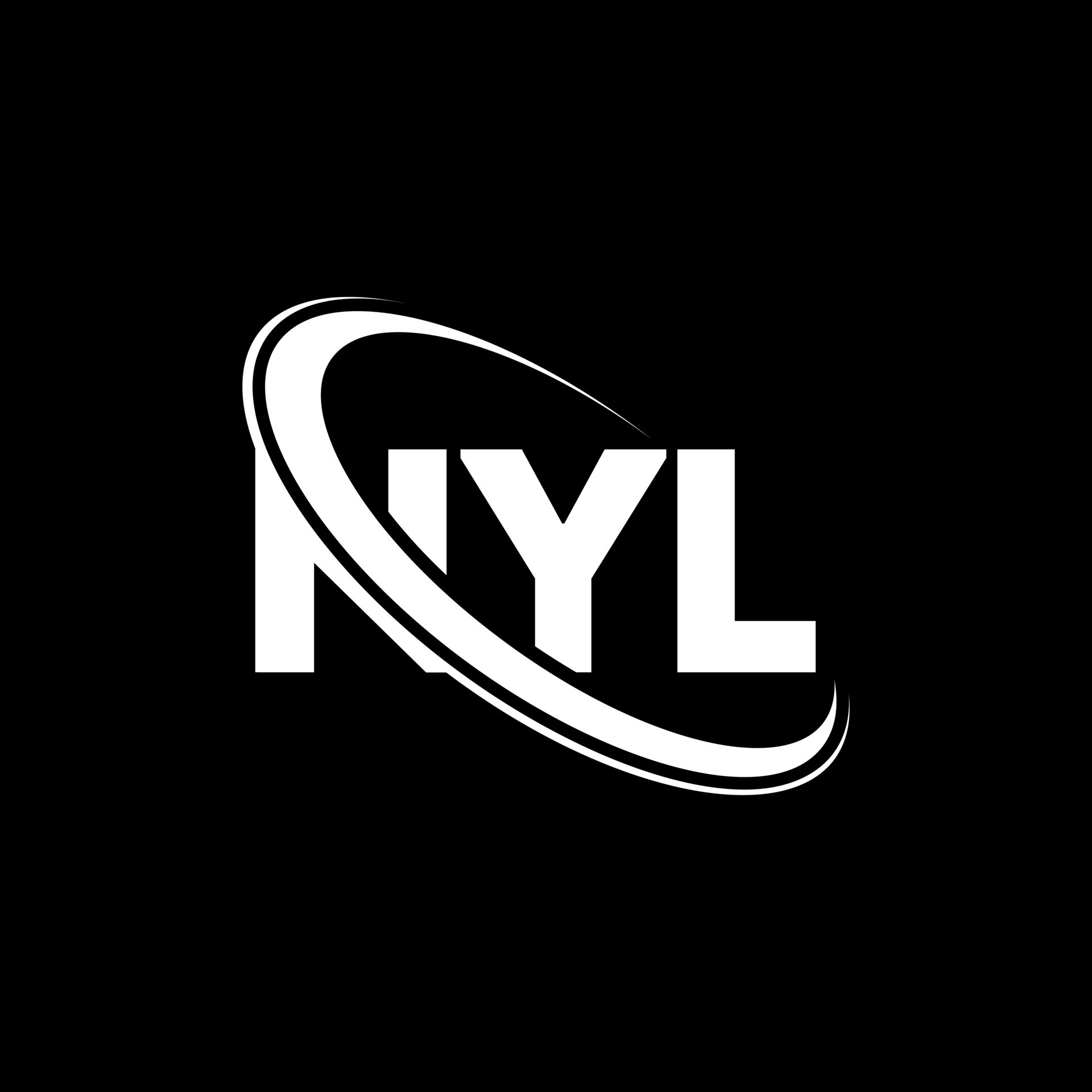NYL logo. NYL letter. NYL letter logo design. Initials NYL logo linked