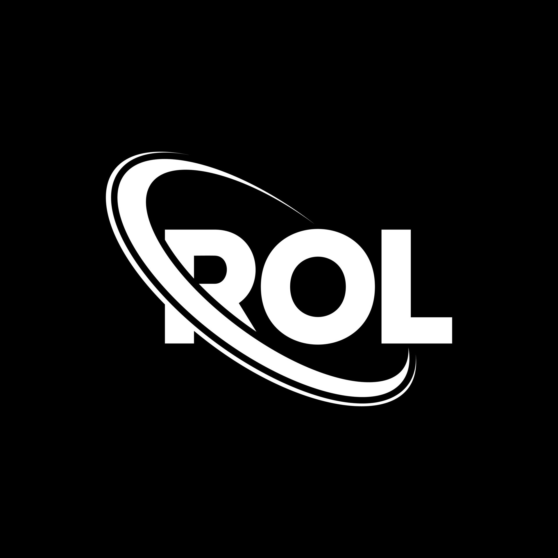 logotipo de rollo. letra rol. diseño del logotipo de la letra rol