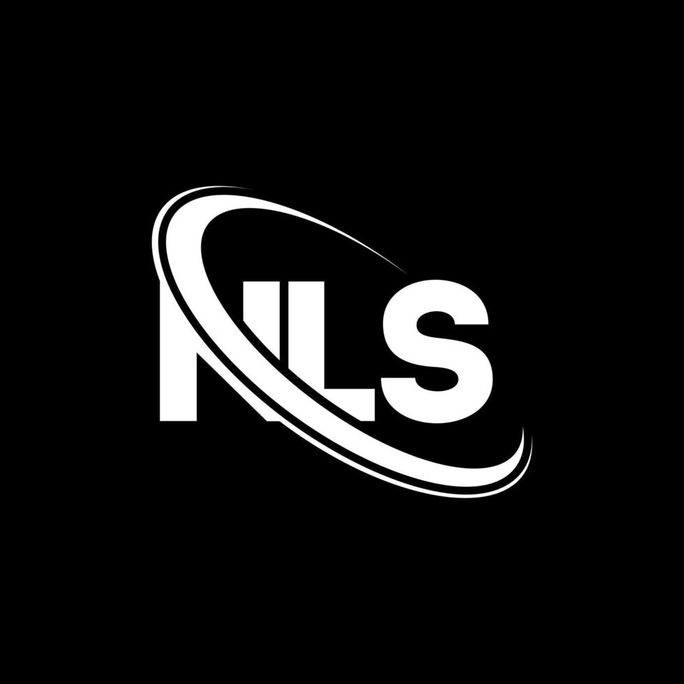 logotipo de NL. letra nls. diseño del logotipo de la letra nls. logotipo de iniciales nls vinculado con círculo y logotipo de monograma en mayúsculas. tipografía nls para tecnología, negocios y marca inmobiliaria. vector