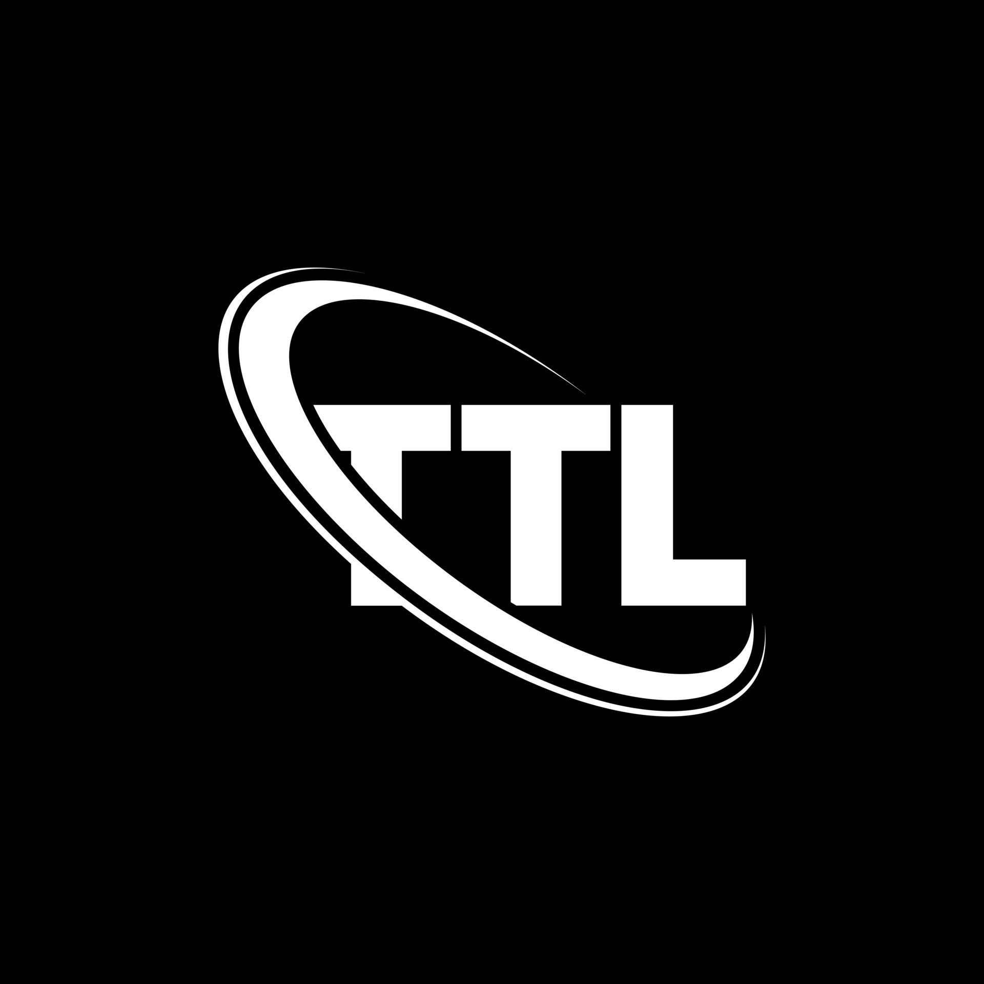 logotipo de ttl. letra ttl. diseño del logotipo de la letra ttl ...