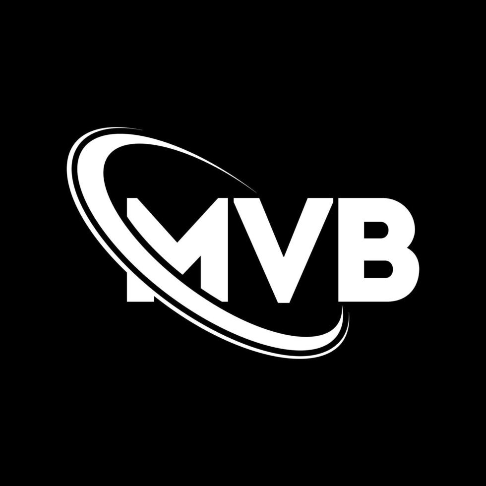 logotipo mvb. letra mvb. diseño de logotipo de letra mvb. Logotipo de iniciales mvb vinculado con círculo y logotipo de monograma en mayúsculas. Tipografía mvb para tecnología, negocios y marca inmobiliaria. vector